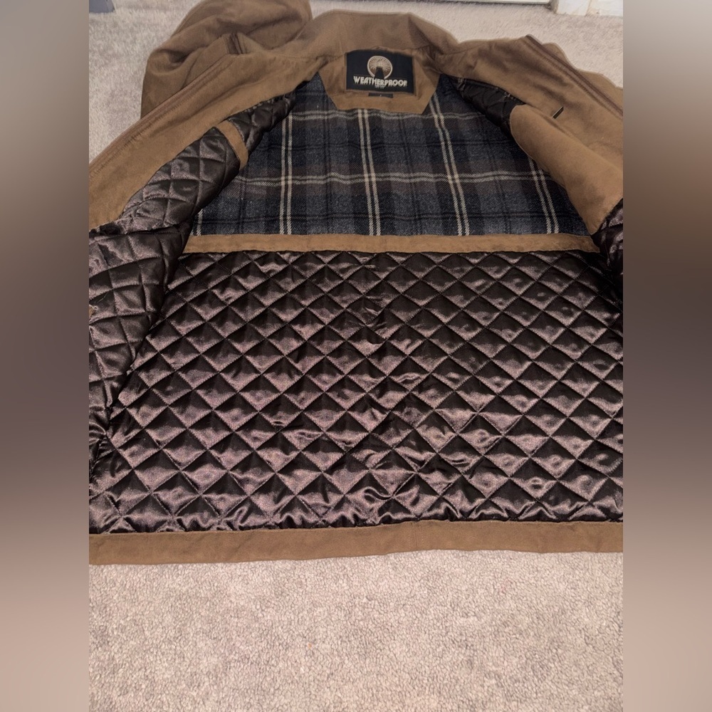 Weatherproof Mens
Microsuede Quilted Lined Jacket
Brown Size L - Picture 6 of 10
